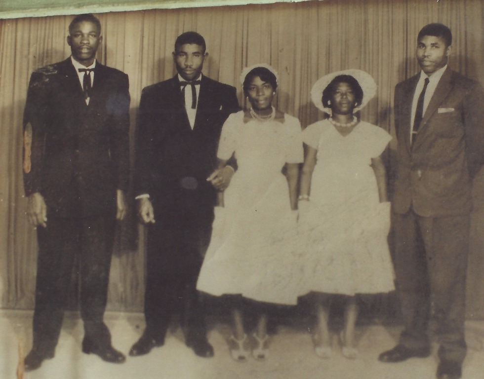 Cyril & Pandora Wedding
L-R: Robert, Cyril, Pandora, Drucilla, James